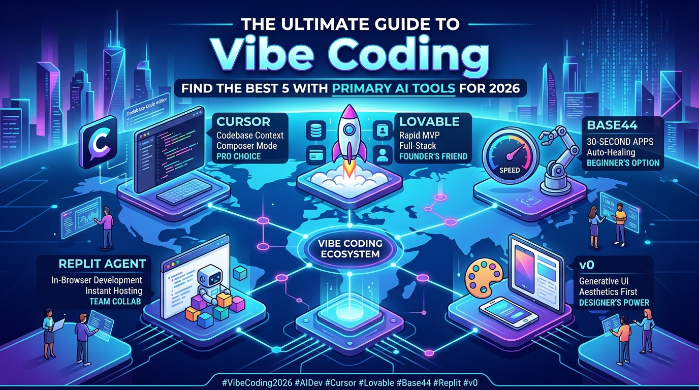 Find the Best 5 With Primary Vibe Coding Tools [2026 Guide]