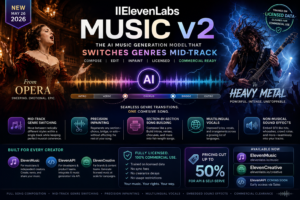 ElevenLabs Music v2: The AI Music Generation Model That Can Switch Genres Mid-Track