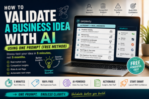 How to Validate a Business Idea with AI Using One Prompt (Free Method)