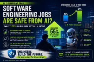 Are Software Engineering Jobs Safe from AI? What 2025 Hiring Data Actually Shows