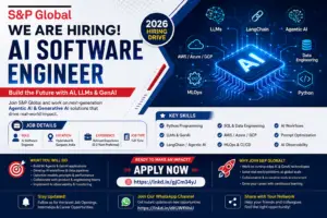 S&P Global AI Software Engineer Hiring 2026 | Python, LLM, GenAI | Apply Now