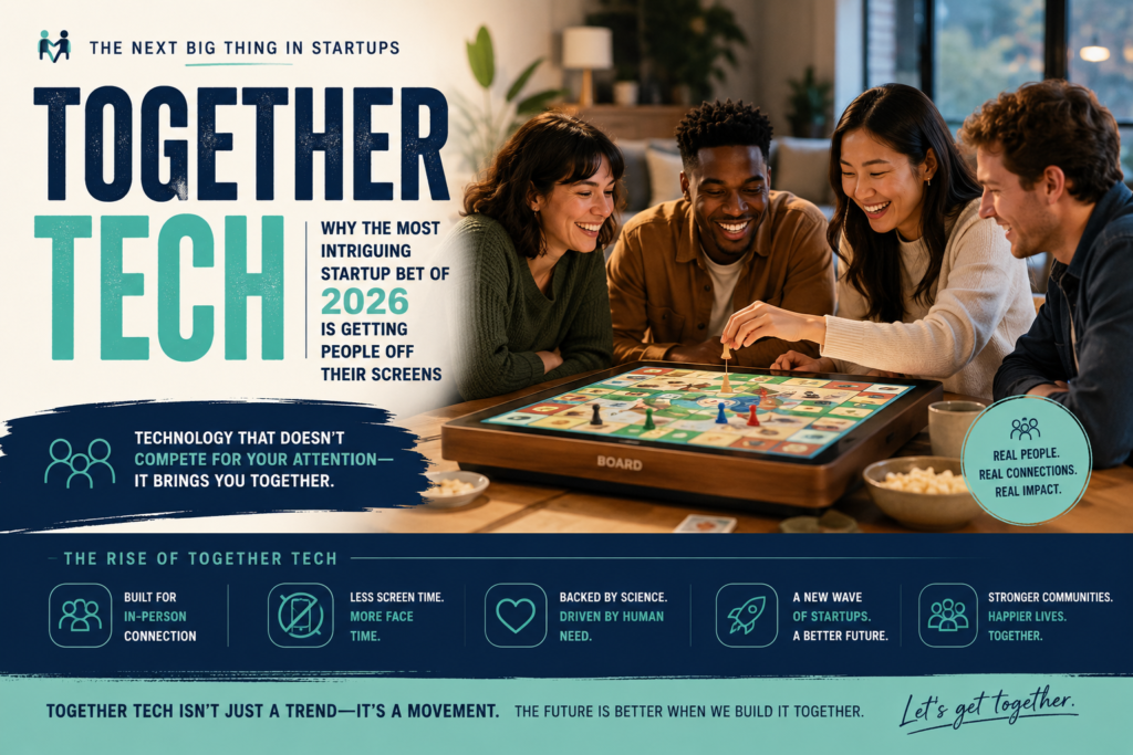 Together tech startups helping people connect through in-person experiences and shared social activities in 2026