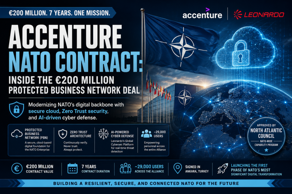 Accenture NATO contract modernizing the Protected Business Network with secure cloud infrastructure for NATO
