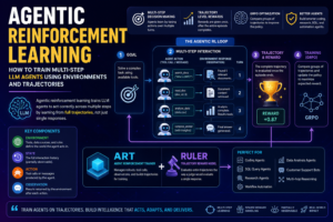 Agentic Reinforcement Learning: How to Train Multi-Step LLM Agents Using Environments and Trajectories