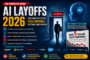 AI Layoffs 2026: The Complete List of Tech Companies Cutting Jobs Over AI