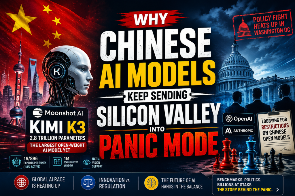 Chinese AI models like Kimi K3 intensify Silicon Valley competition and reshape the global AI landscape.