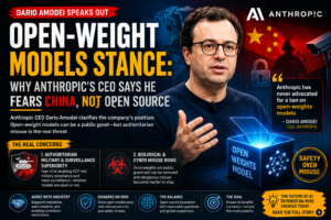 Dario Amodei Open-Weight Models Stance: Why Anthropic’s CEO Says He Fears China, Not Open Source