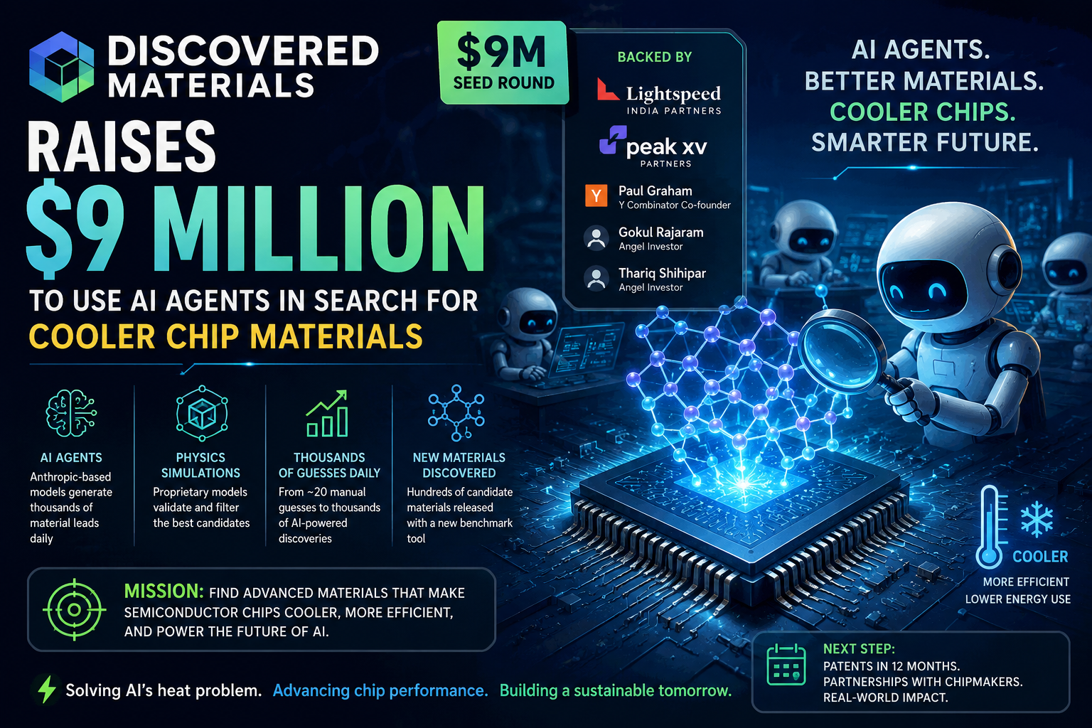 Discovered Materials AI agents searching for cooler chip materials