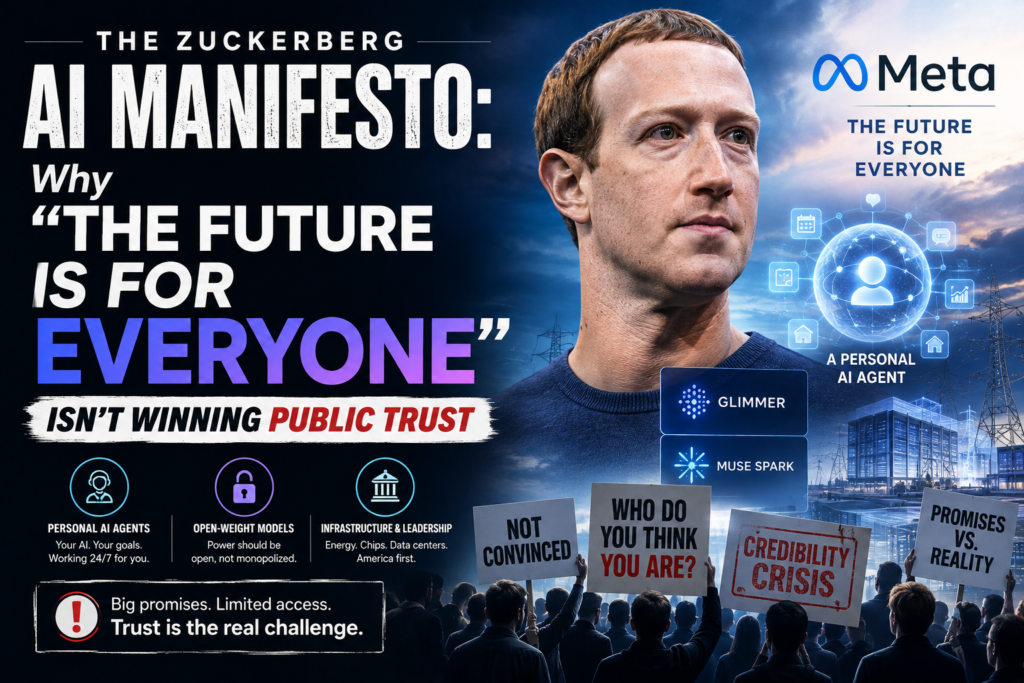 Mark Zuckerberg AI manifesto sparks debate over Meta, personal AI, and public trust