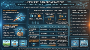 Heavy Payload Drone Motors: The Complete Buyer’s Guide to High-Torque UAV Propulsion