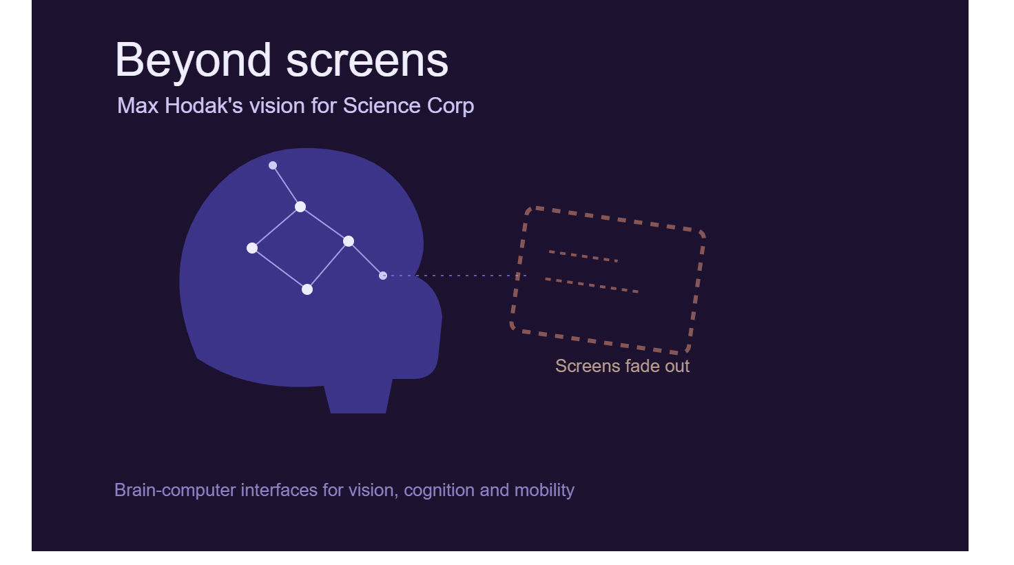 Science Corp brain-computer interface and Max Hodak’s vision for a future beyond traditional screens.