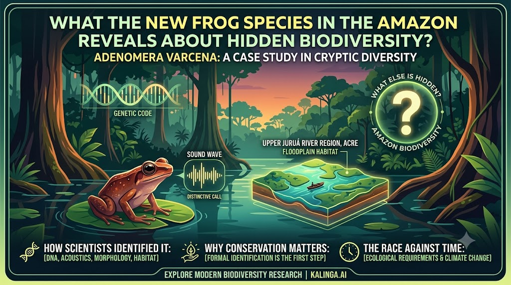 New frog species in the Amazon, Adenomera varcena, found in seasonally flooded forests.