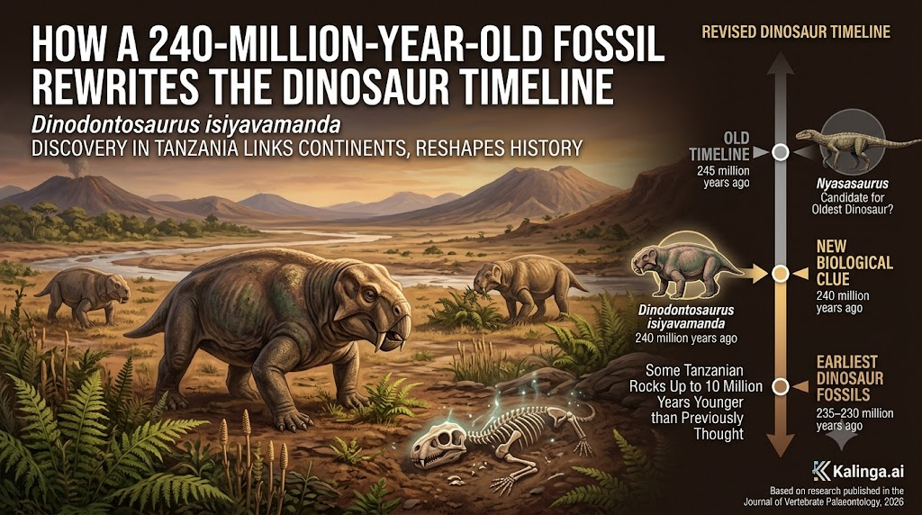 Dinosaur timeline reshaped by a 240-million-year-old fossil discovered in Tanzania