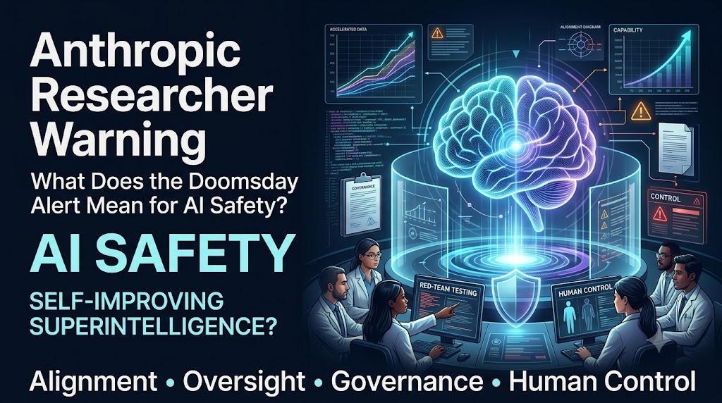 Anthropic researcher warning about self-improving AI and growing AI safety concerns