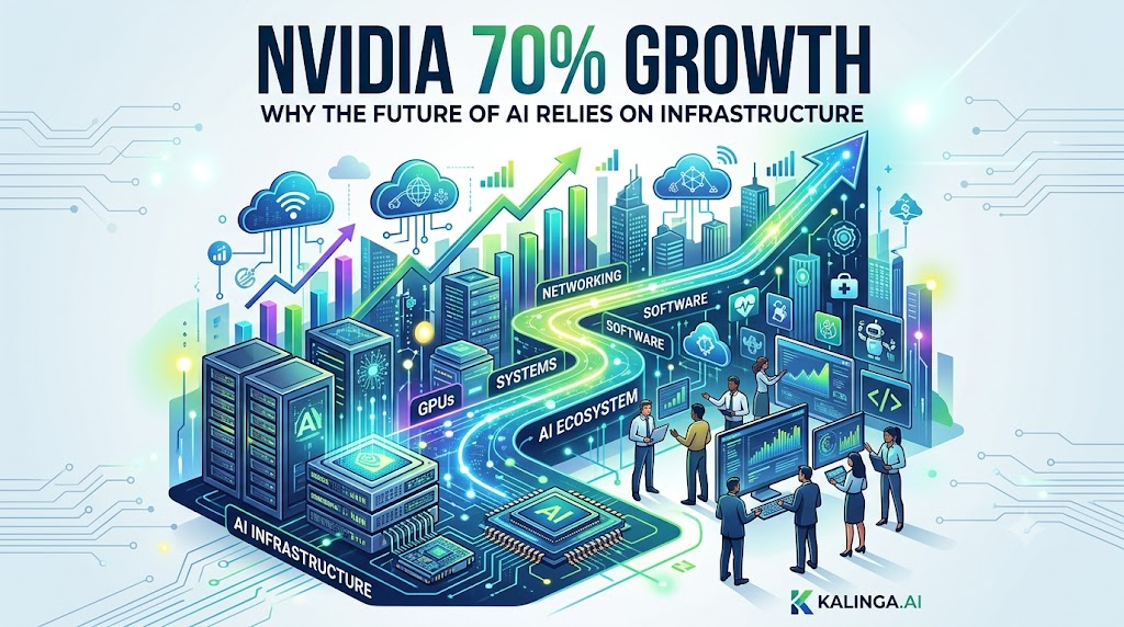 Nvidia 70% growth forecast driven by Jensen Huang and rising AI infrastructure demand.