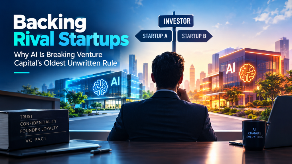 Backing rival startups in AI venture capital as investors navigate conflicts of interest between competing AI companies.