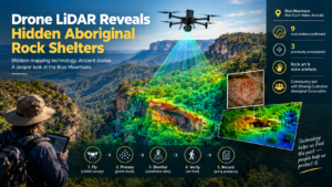 Drone LiDAR Reveals Hidden Aboriginal Rock Shelters in the Blue Mountains