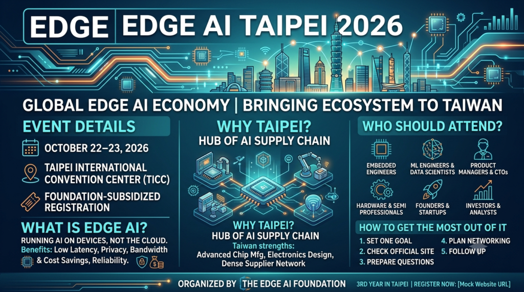 EDGE AI Taipei 2026 conference at Taipei International Convention Center