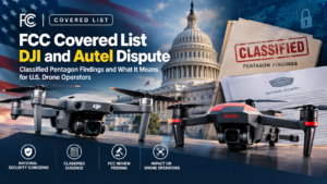 FCC Covered List and Classified Pentagon Findings: What the DJI and Autel Fight Means for Drone Operators