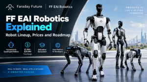 FF EAI Robotics Explained: Faraday Future’s Embodied AI Robot Lineup, Prices, and Roadmap