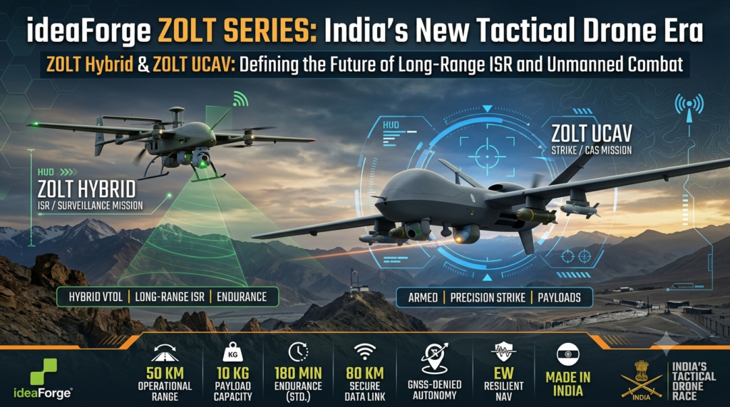 ideaForge ZOLT Hybrid and UCAV Tactical Drones