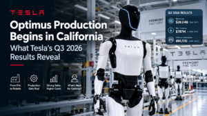 Tesla Optimus Production Begins in California: What Tesla’s Q3 2026 Results Reveal