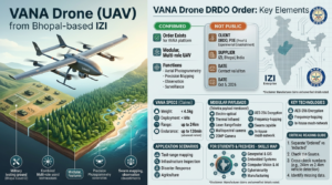 VANA Drone DRDO Order: What IZI’s Win Means for Indian Defence Tech